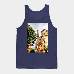 Eiffel Tower Paris, Between The Buildings Tank Top